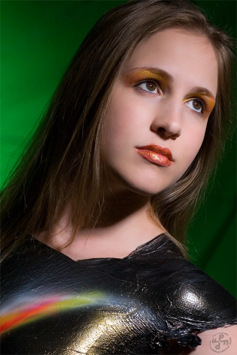 Female model photo shoot of LoveLust Makeup and Foxy Tigress by PF Dark