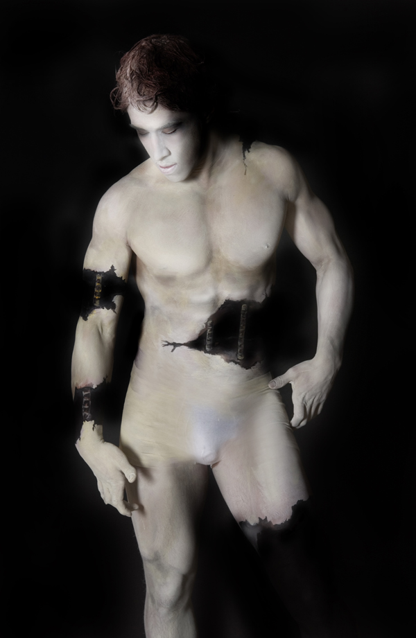 Male model photo shoot of VARGAStheBodypainter