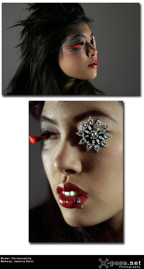 Female model photo shoot of chrisxxvanity by Jeff Cohn, makeup by Jessica Saint Beauty