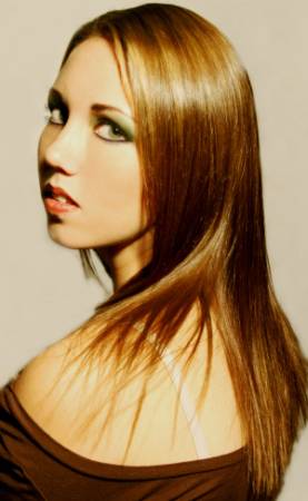 Female model photo shoot of Sasha Snow in Cloud 9 Salon