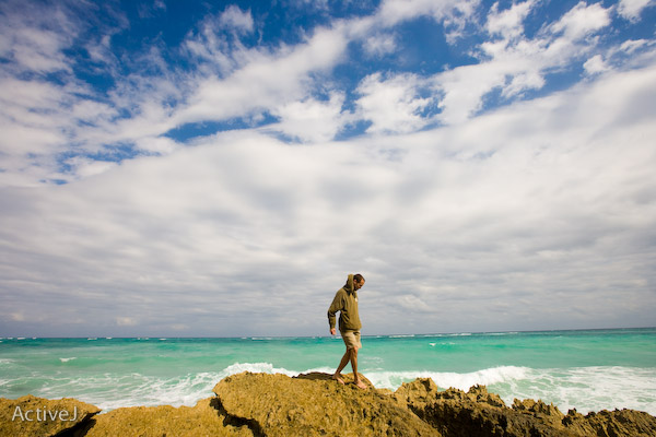 Male model photo shoot of A c T i V e J in mexico -  caribbean sea