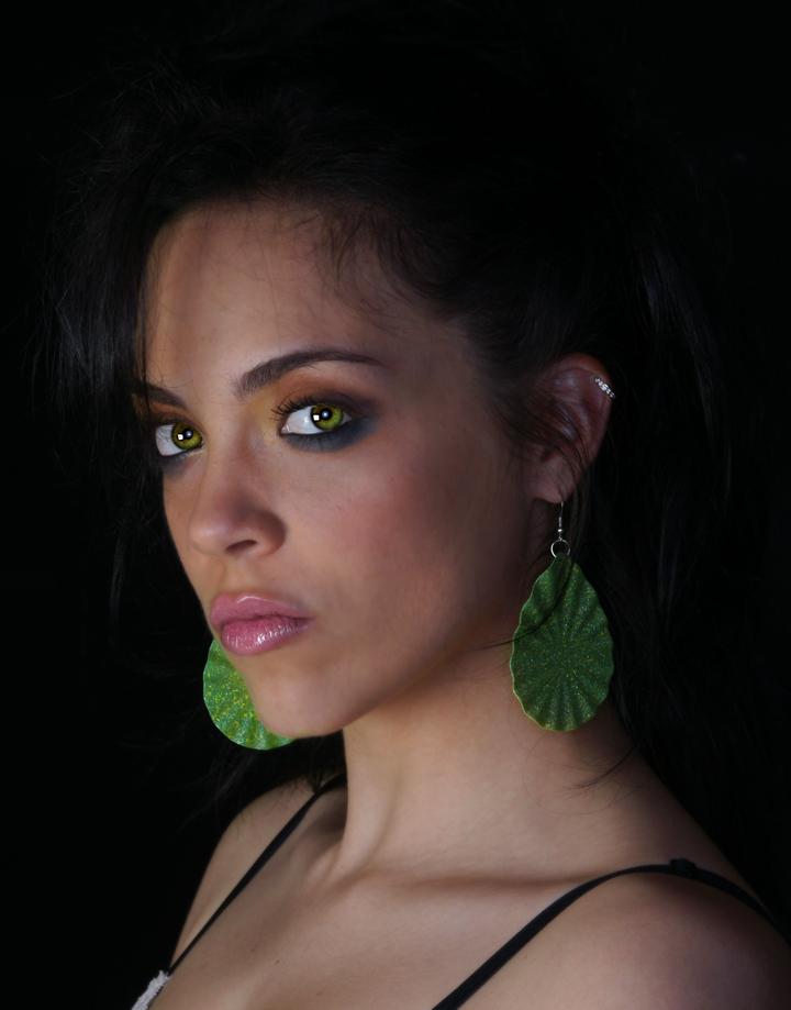 Female model photo shoot of Reina G by Mike Limbaugh, makeup by Yamileth