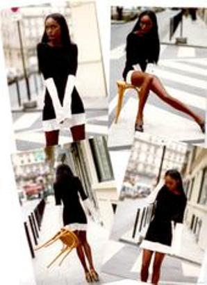 Female model photo shoot of DOLITA Paris in PARIS