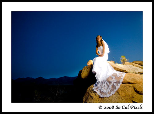 Male and Female model photo shoot of socalpixels and Dina Castillo in Joshua Tree National Park