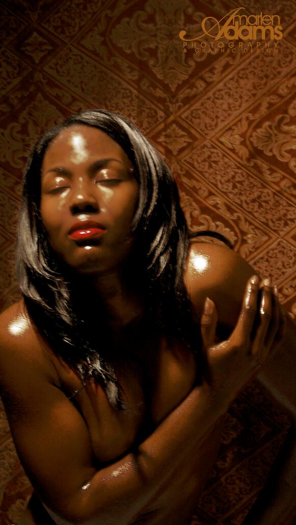Female model photo shoot of Takiyah Eboni by Marlen Adams in Studio