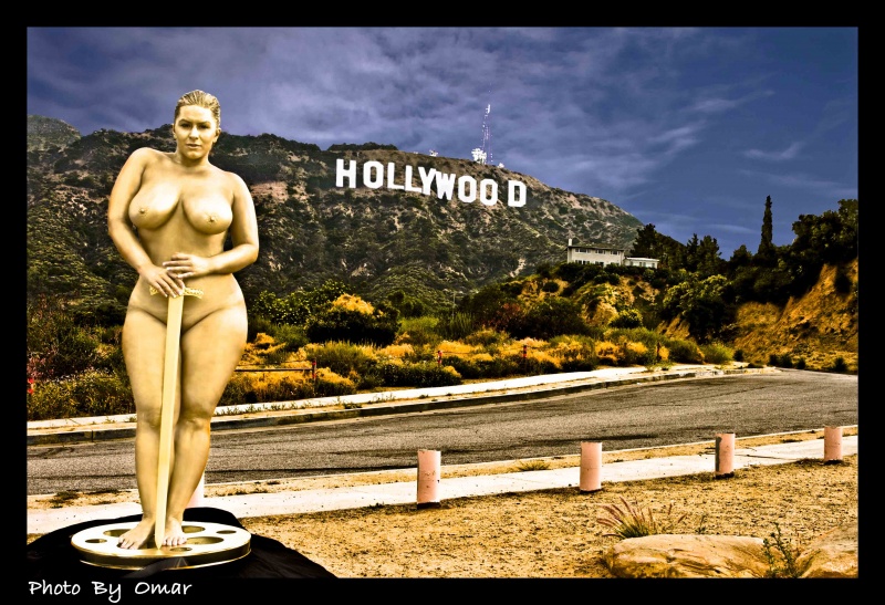 Male and Female model photo shoot of Sunny Chambers and London Andrews in Hollywood Sign.................. I'm not lying, DAMM IT!!!