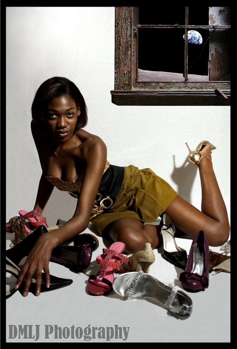 Female model photo shoot of Quelles by Michael Letterlough Jr in The Secret Studio, makeup by Omaro Roundtree