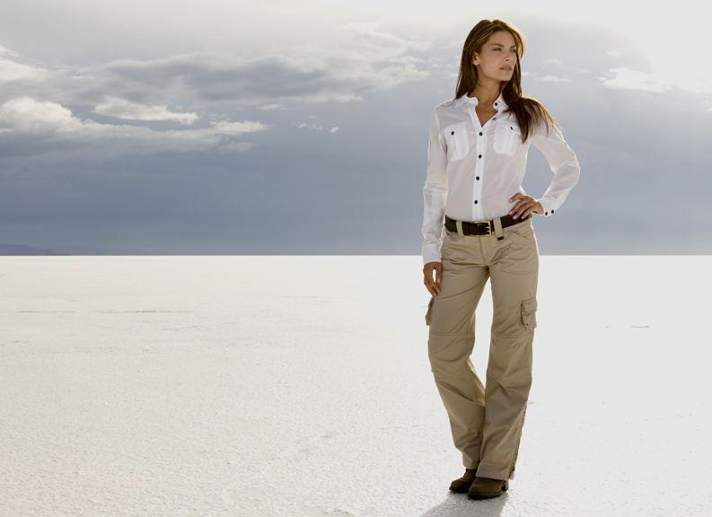 Female model photo shoot of Zuzanna Audette in Bonneville Salt Flats