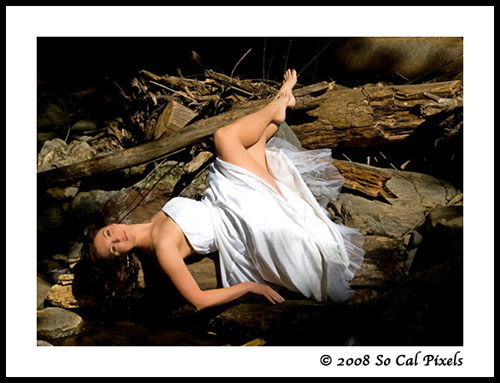 Male and Female model photo shoot of socalpixels and Andrea PlusModel in San Gabriel Mountains