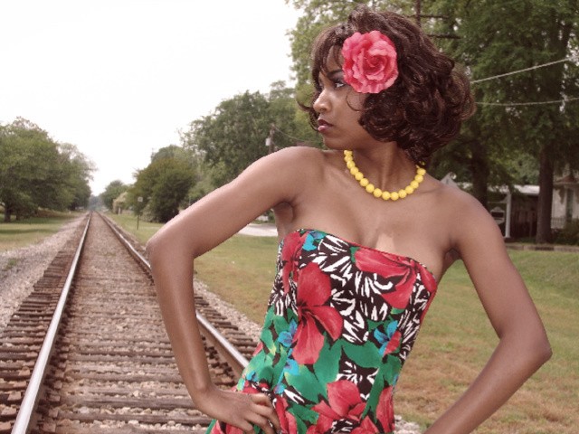 Female model photo shoot of Remi Marie in Downtown Conyers....in the hot hot heat!