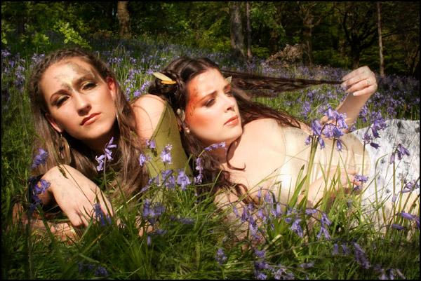Female model photo shoot of Lucy J Clarke and Yelena Black by sonofthesea in pollok country park