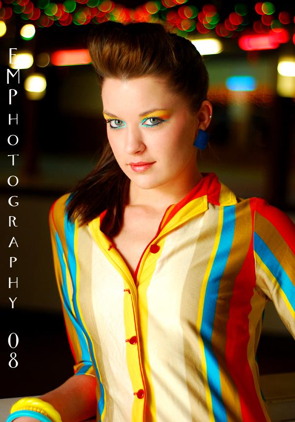 Female model photo shoot of Kandice Darlae by Evan Moodie Photography in Skate n' Fun - Pendleton, OR