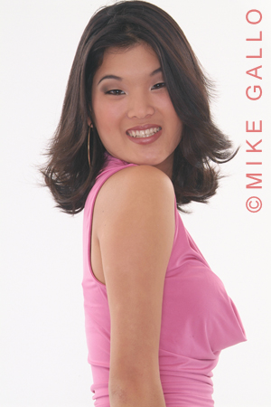 Female model photo shoot of Michelle Sim by Mike Gallo in HK studio, makeup by Toni P Farley