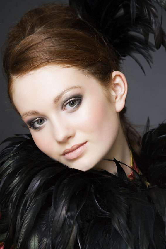 Female model photo shoot of KJW Make-up in glasgow
