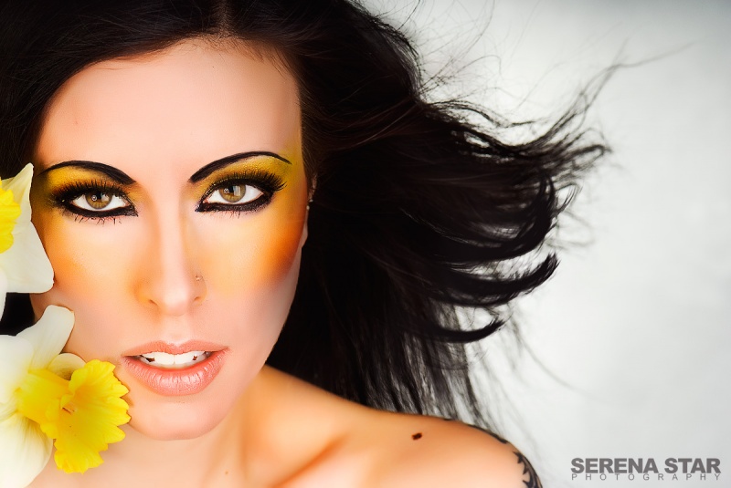 Female model photo shoot of Bella Ciao by Serena Star Photography, makeup by Makeup by Serena Star