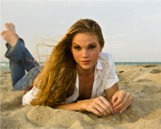 Female model photo shoot of Dani_D by Jason - omikron in Miami Beach
