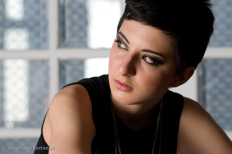 Female model photo shoot of La Vraie Ekaterina by Stephan Lemieux in Medialoft, makeup by Sophie_Makeup