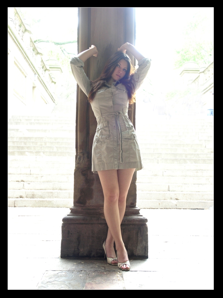Female model photo shoot of Anastasiya T in Central Park