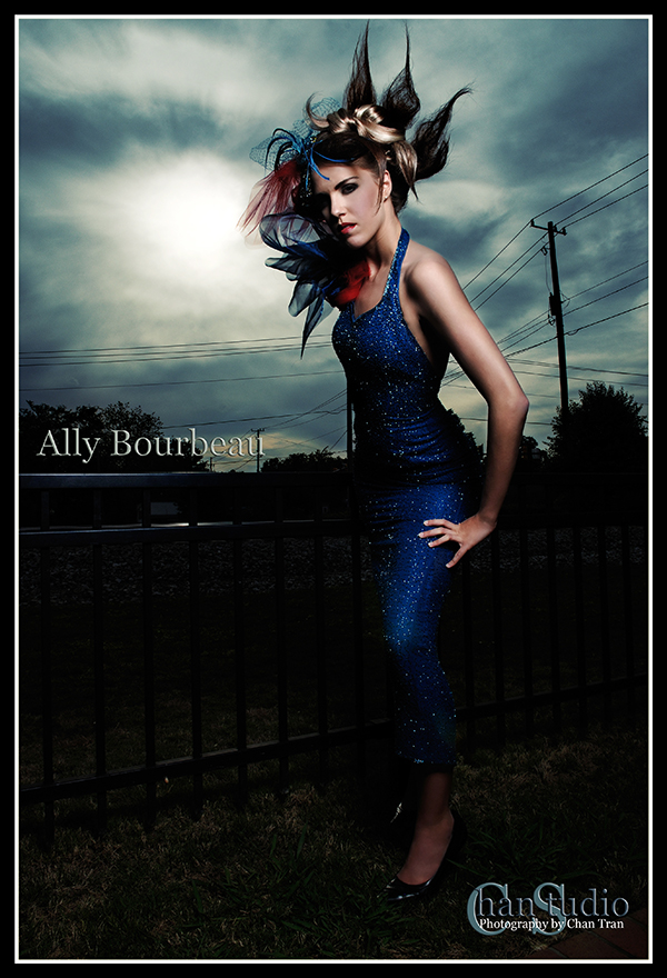 Female model photo shoot of Ally Bourbeau by ChanStudio in Atlanta, GA, hair styled by Poison E, wardrobe styled by Ivette Barahona Styling, makeup by Ivette Barahona