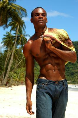 Male model photo shoot of Russell Wilkinson in Maracas Beach Trinidad