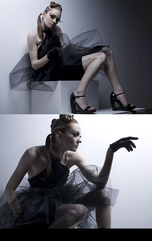 Female model photo shoot of goose - MUA and Catherine P by Jun Kyung, hair styled by DemiV--Multi Stylist