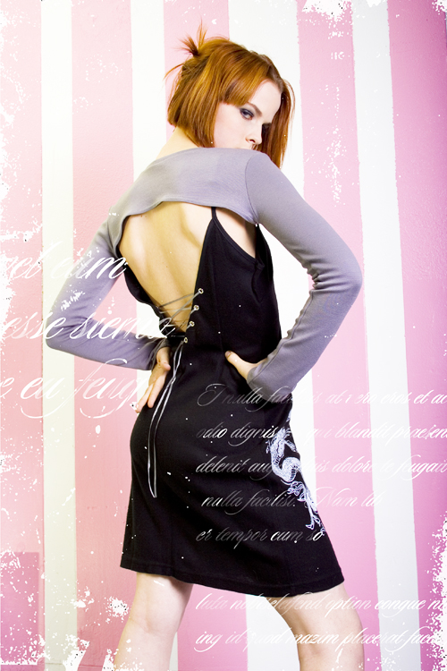 Female model photo shoot of BlakMass Clothing in GLAM Studios