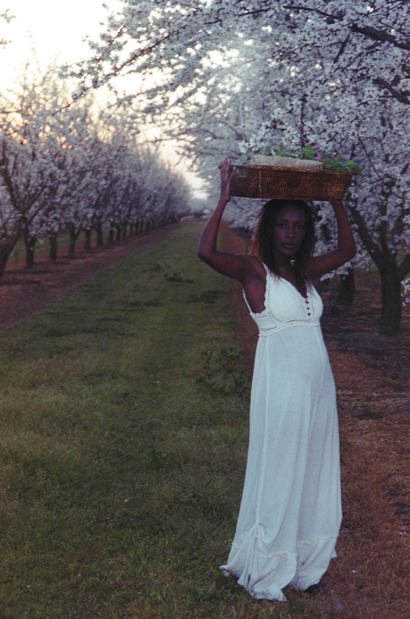 Female model photo shoot of Ena Silva in California Orchard
