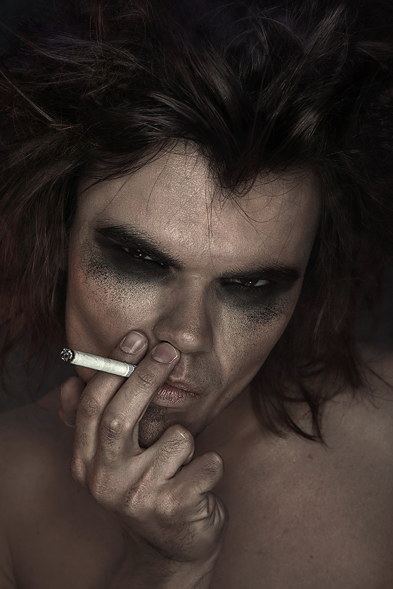 Male model photo shoot of aaallleeexxx by Bastian Hansen, makeup by Elisabet Mascorro