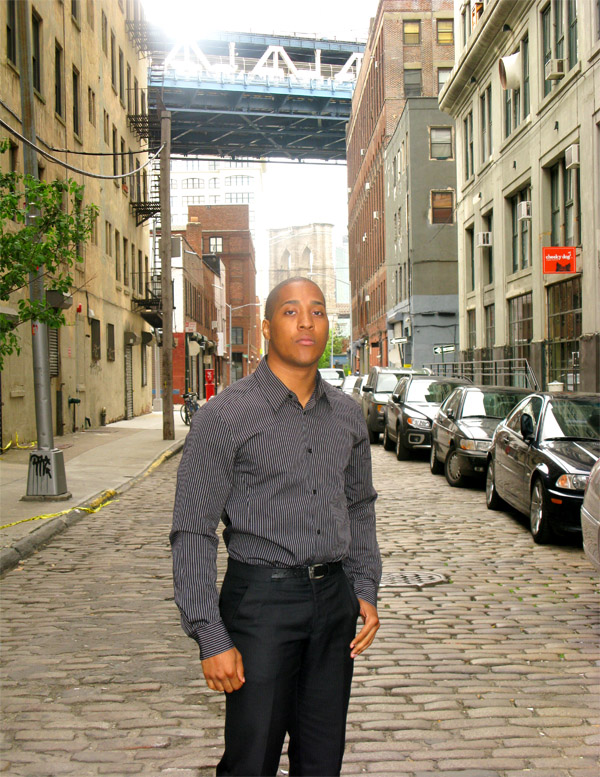 Male model photo shoot of Dante Johnson by cameraman K in Dumbo area Brooklyn