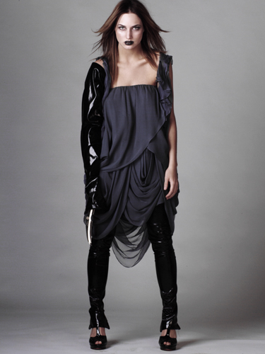 Female model photo shoot of Nicole Alicia  by Stephen Hudgins in Philadelphia, clothing designed by VON ALEXANDRIA
