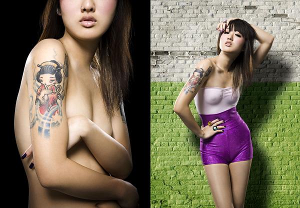 Female model photo shoot of cece kim