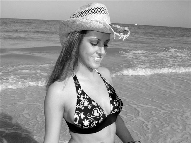 Female model photo shoot of Mandie Walker in Clearwater Beach, Florida