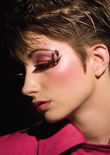 Female model photo shoot of Media Make-up by Neal Morgan