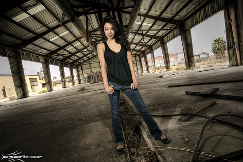 Female model photo shoot of Jacquelyn P by Rusted Light