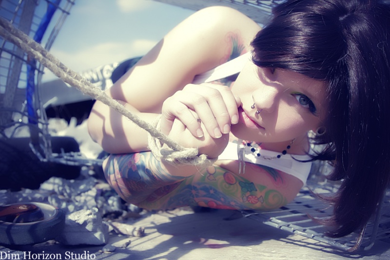 Female model photo shoot of Pretty N ink by Dim Horizon Studio