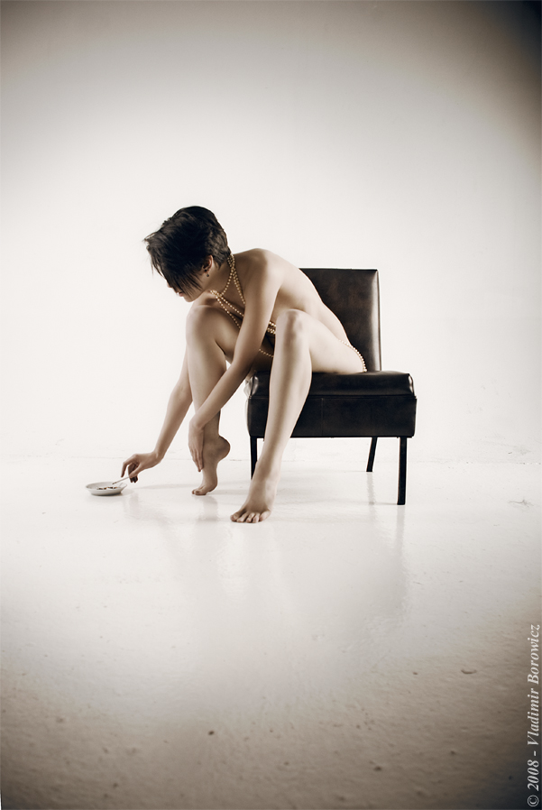 Female model photo shoot of ray luster by Vladimir Borowicz