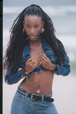 Female model photo shoot of Black Dahila