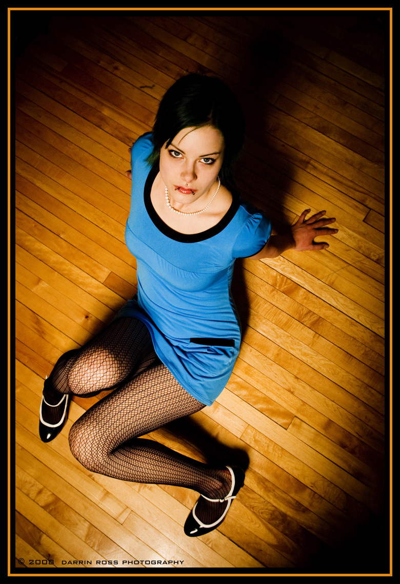 Female model photo shoot of Jynx Van der Steen by Darrin Ross Photography in my living room floor