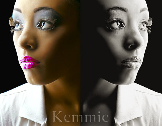 Female model photo shoot of Kemmie T x10 by Kelvinbushan in Atlanta, Ga, makeup by Shon-Sanks