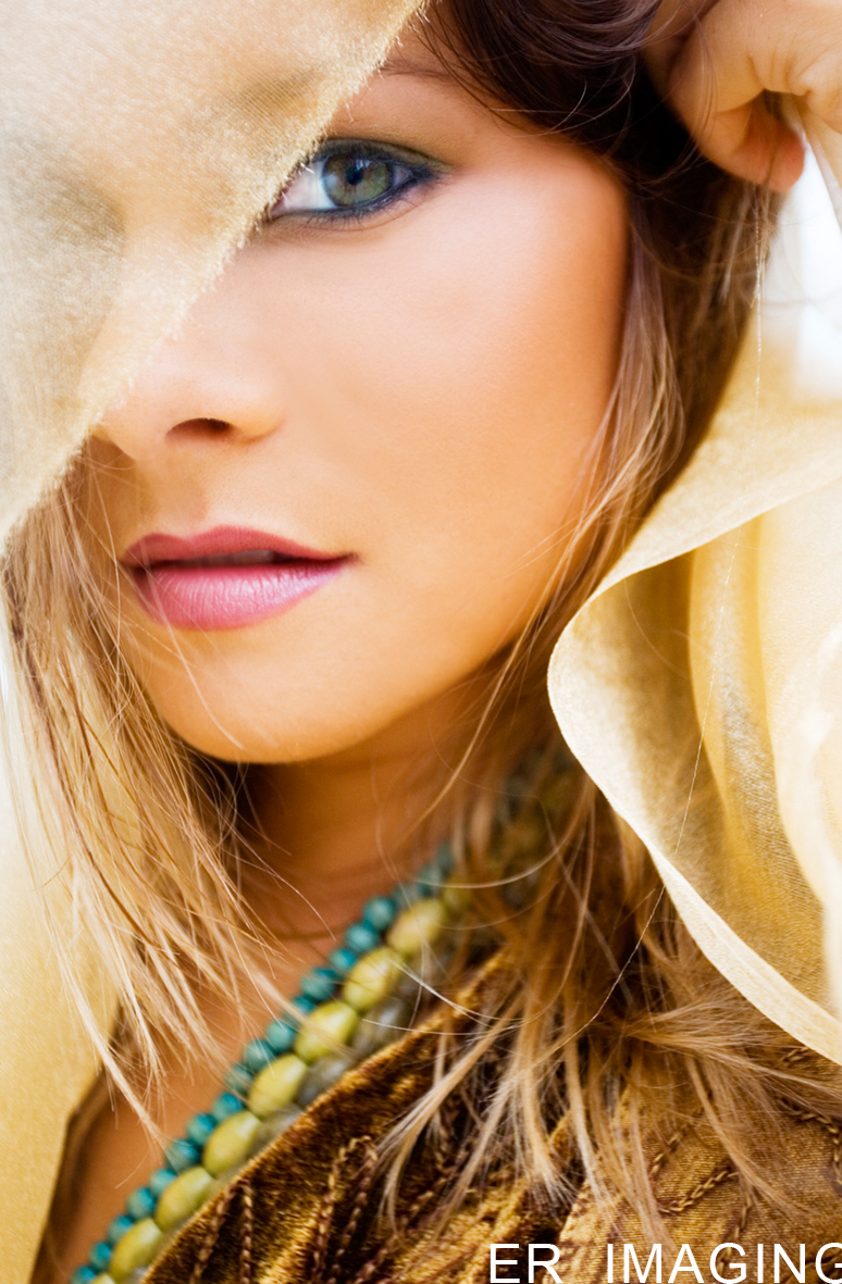 Female model photo shoot of Delish Make-up Artistry and _malia_ by Eliza Richards in Lanikai Beach
