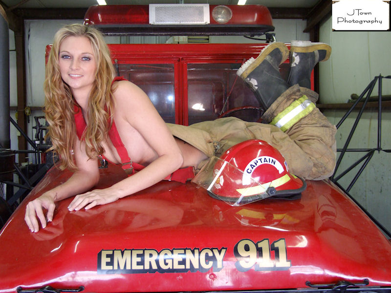 Male model photo shoot of Glam Garage II in Local fire station