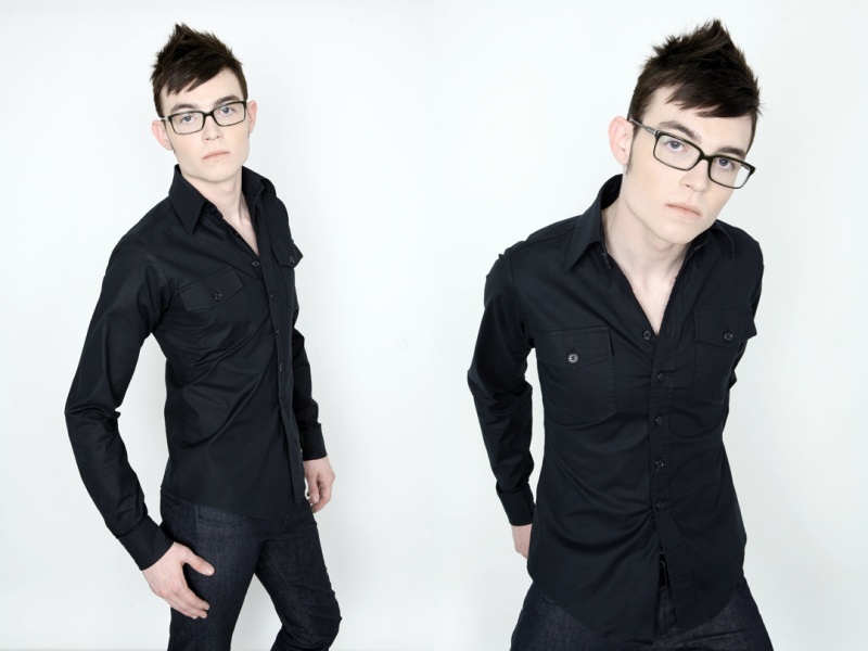 Male model photo shoot of Fred Foster by Adam Milliron in Glam Squad Studios, makeup by Glam Squad