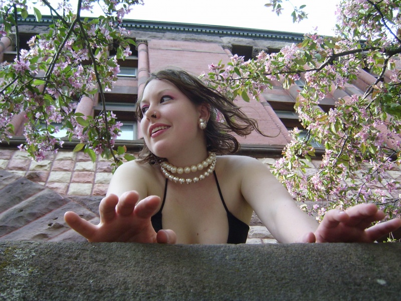 Female model photo shoot of Peach Roulette in Ohio State University
