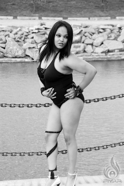 Female model photo shoot of Angelz by JQ:FIYAR in Chene Park