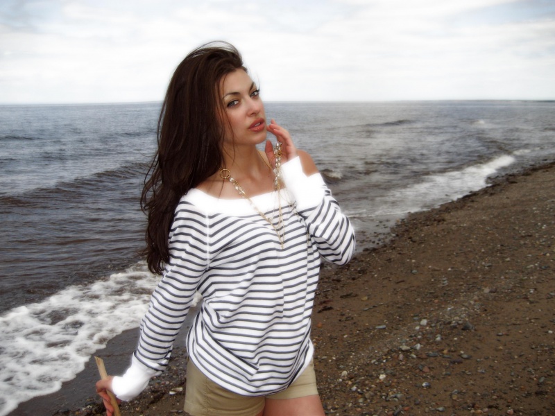 Female model photo shoot of Seagee in salmon beach