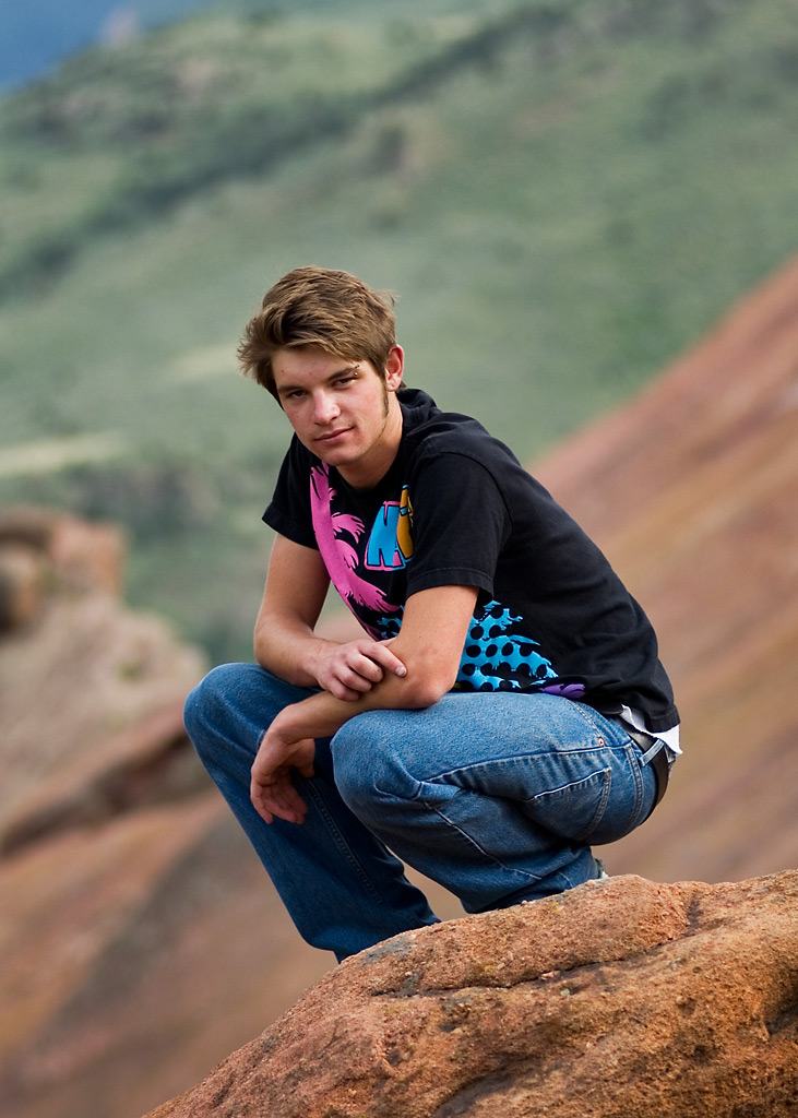 Male model photo shoot of James Craft Photography in Red Rocks Park, Colorado