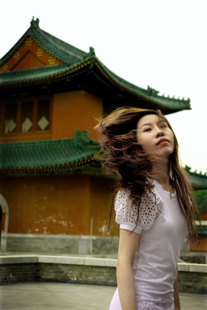 Female model photo shoot of Ann Rei by Gavin Wu in Ditan Park, Beijing, China