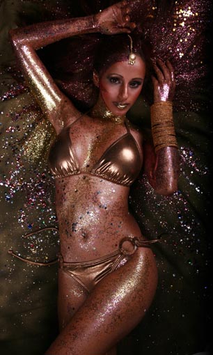 Female model photo shoot of QTMakeup By Cynthia N by PhotoMontage in Montreal
