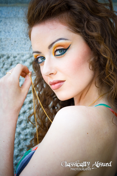 Female model photo shoot of mKarma -  Khush Singh, makeup by mKarma -  Khush Singh