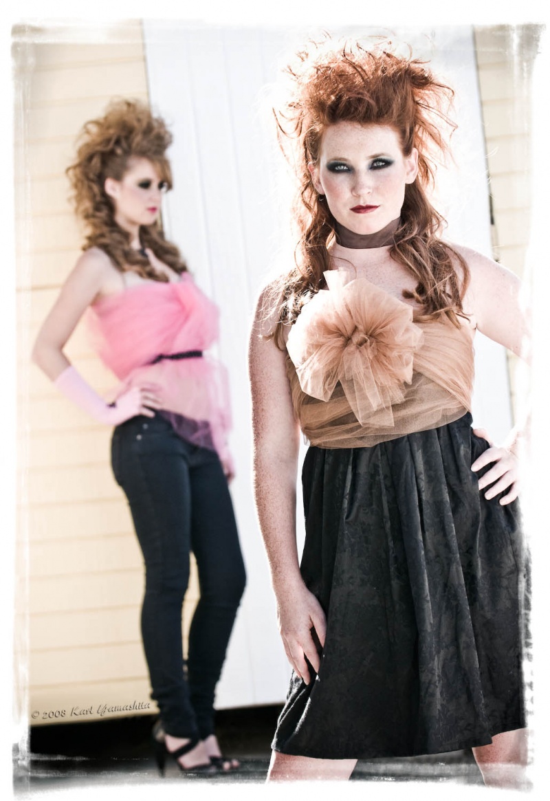 Female model photo shoot of Chauntae Gold and Michele Gill by Karl Yamashita in Oceanside, CA, hair styled by suzette foy